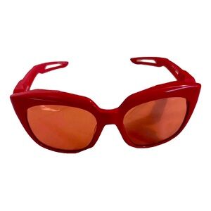 Red NEW balenciaga sunglasses